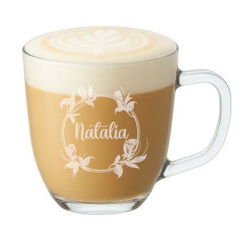 Szklany Kubek z grawerem 420ml Prezent na Dzień Kobiet Twój Napis